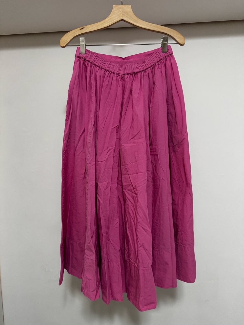 Free People Midi Skirt in Rich Magenta - Picture 2 of 4